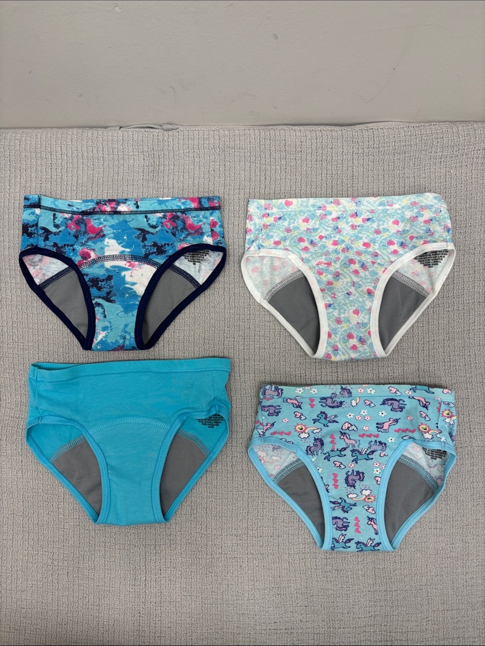 Hanes Toddler Girls Size 2T/3T Potty Trainers Tagless Brief Underwear 4 Pair NEW